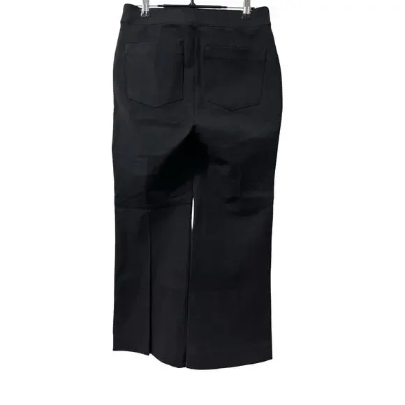 slim fit dress slacks Essentials Fold Over Pocket Flares